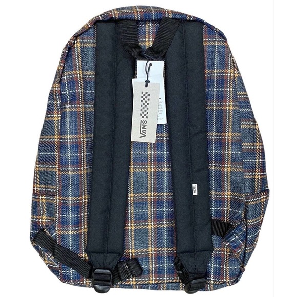 Vans off The Wall Women's Realm Plaid Backpack Bag DELETE - Picture 2 of 3